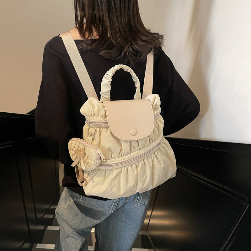 Sac à Dos Plissé Femme – Élégance & Tendance